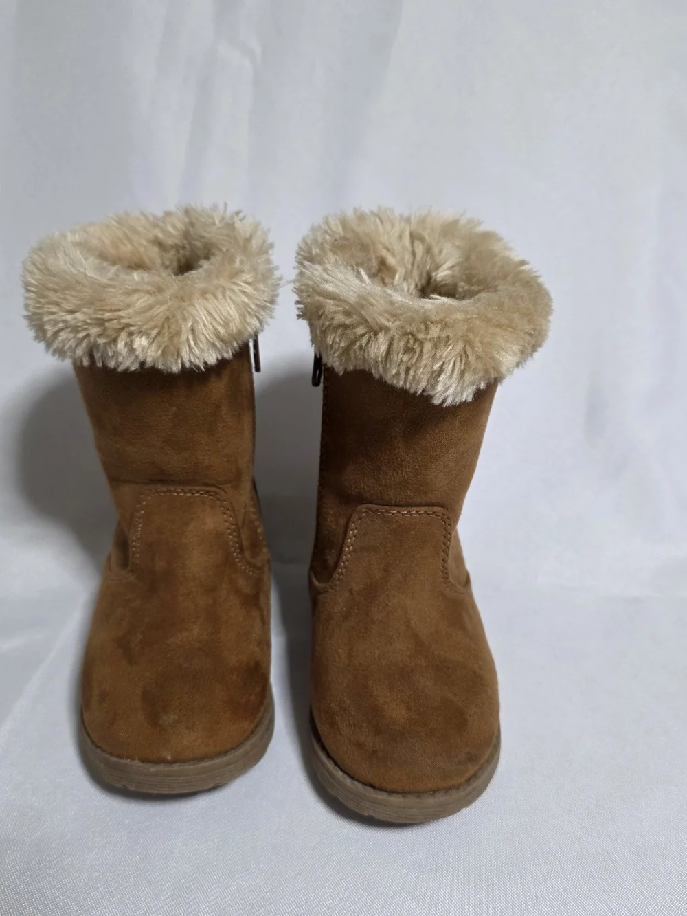 Toddler Girls Leah Faux Fur Trim Suede Fall/Winter Boots